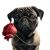 Pug Valentine's Day