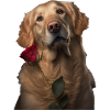 Golden Retriever Saint-Valentin