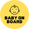 BABY ON BOARD STICKER