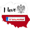 Jeg elsker Polen polsk kort nummerplade