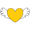 Heart Yellow Valentine's Day