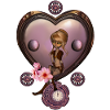 Wonderful steampunk heart with fairy