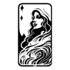 Frau und Sterne