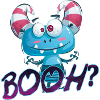 cute monster Halloween scary