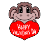 Valentine's Day Heart Monkey