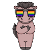 Gay Regenbogen - Pferd mit Brille