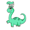Dinosaur with Baby Dinosaur Family