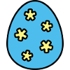 Osterei farbenfroh