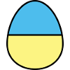 Osterei farbig