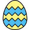 Easter egg jagged
