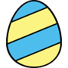 Easter egg striped