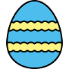 Osterei farbenfroh