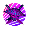 Samouraï Monster Sword violet