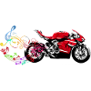 MOTORRADFAHRER PASSION MUSIC NOTE