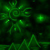 SUN AND GREEN PYRAMIDS