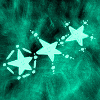 THREE BLUE STARS
