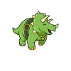 Triceratops Leprechaun - St Patrick Triceratops