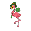 Flamingo Leprechaun - St Patricks Flamingo