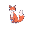 Renard avec jambe prothétique