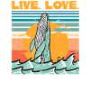 Vivre. Amour. Poumon. -Baleine