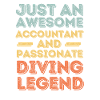 Accountant Diving retro