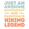 Accountant hiking retro