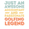 Accountant Golf retro