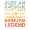 Accountant Surfing retro