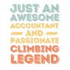Accountant climbing retro