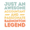 Accountant Badminton retro