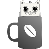 Katze und Kaffee