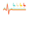Flamingo Retro Heartbeat