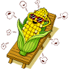 Sunbathe corn
