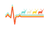 Deer Retro Heartbeat