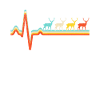 Deer Retro Heartbeat