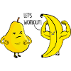 Pear and banana