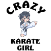 Fille folle de karaté