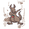 Kangaroo Mama Australia Love dabbing