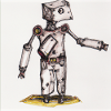 Small robot drawn
