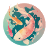 Carp koi - illustration