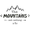 Mountains are calling - graphic
