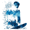 Snowboarder Abstract