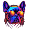 French Bulldog with sunglasses