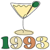 Birthday 1993 - LINE ART COCKTAIL GLASS