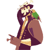 Pirate avec perroquet