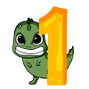 1 an - Inscription - Motif dinosaure