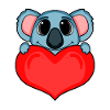 Koala with Heart - Love Romantic