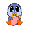 Motif Bébé Pingouin