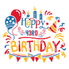 Buon 43 ° compleanno quarantatré regali di 43 anni