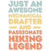 Technical Draughtsman Hiking retro